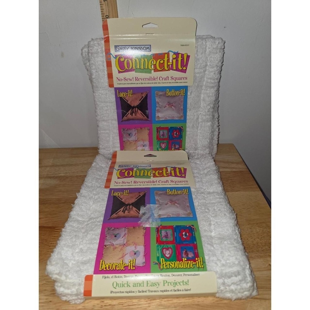 Daisy Kingdom Connect-it! No-Sew Craft Squares vintage